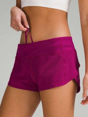 Lululemon Magenta Purple Speed Up Shorts Lined Size 10 NWT